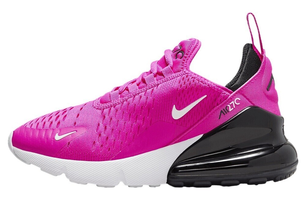 Nike Air Max 270 GS Laser Fuchsia Pink White 943345-602 sz 6Y = 7.5 Women's